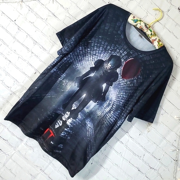 Stephen Kings IT Pennywise the Clown Double Side Print Unbranded Mens Size 2XL - Picture 3 of 13